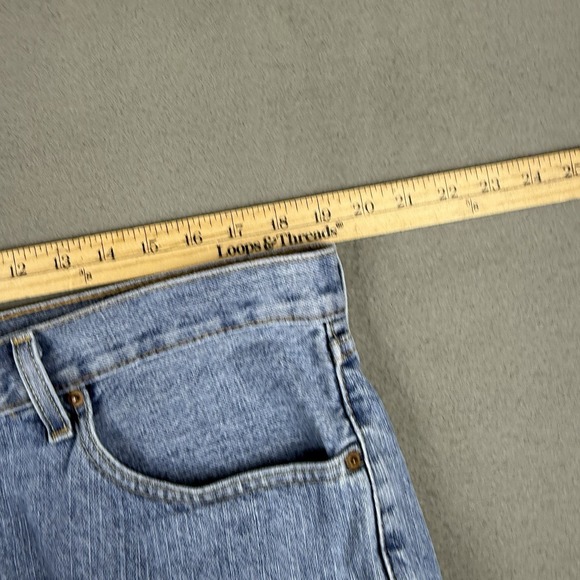 Levis Shorts Mens 36 Blue Denim 505 Jeans Jorts Dad 10" Grunge Skate - Picture 8 of 12